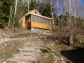 loon cabin uphill