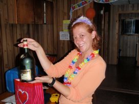 mcconnell lady holding bottle