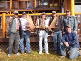 hunted moose antlers
